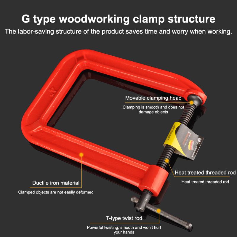 Woodworking Industries - Zacisk G, zacisk C o głębokim