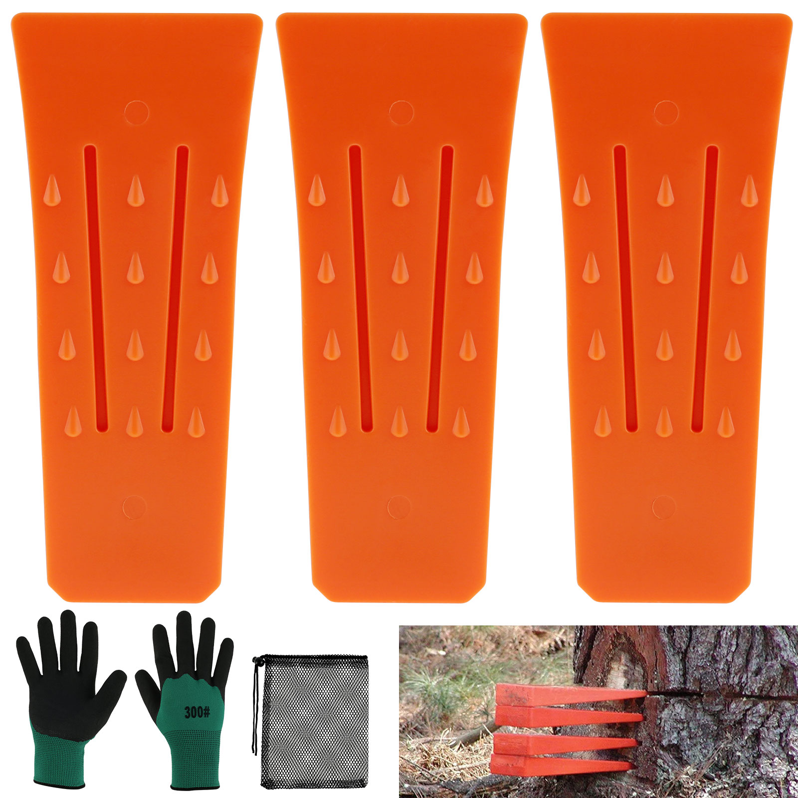 Woodworking Gloves - 3 szt. Kliny do cięcia drzew