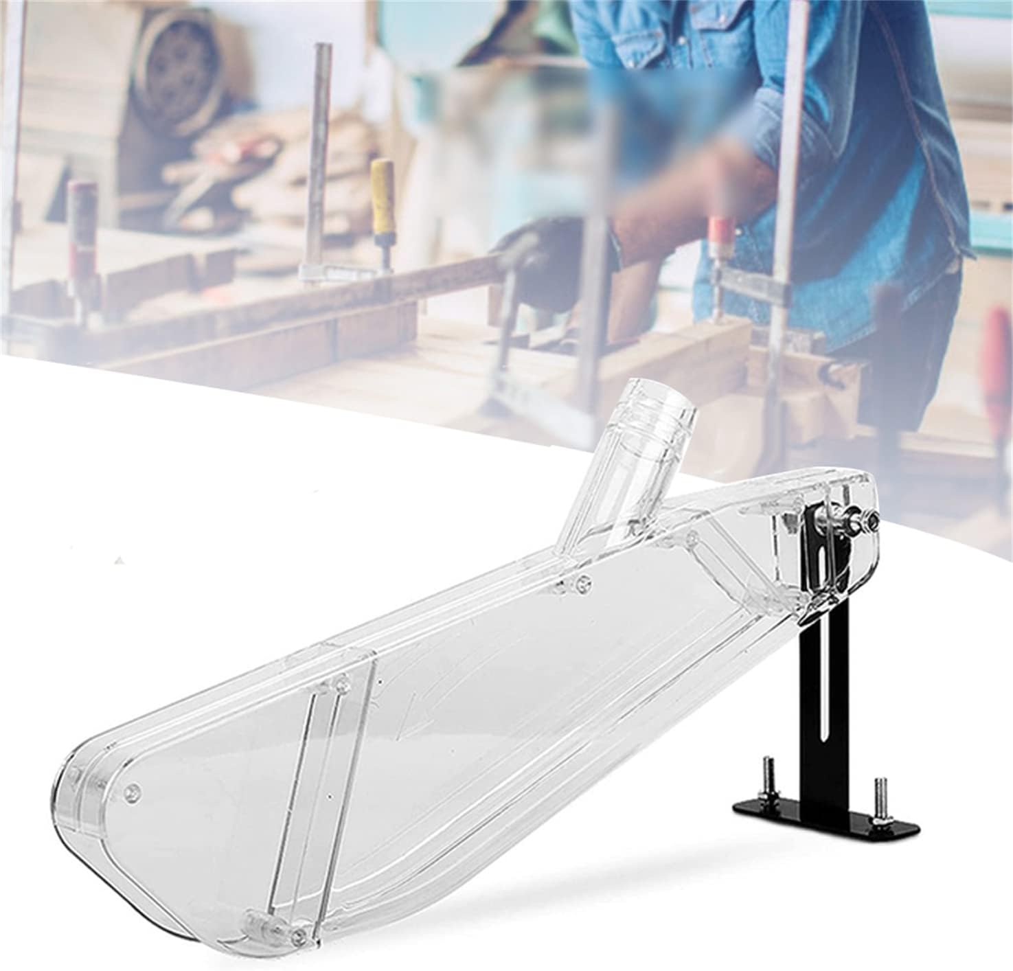 Woodworking Vacuum System - Przezroczysta osłona przeciwpyłowa do piły stołowej
