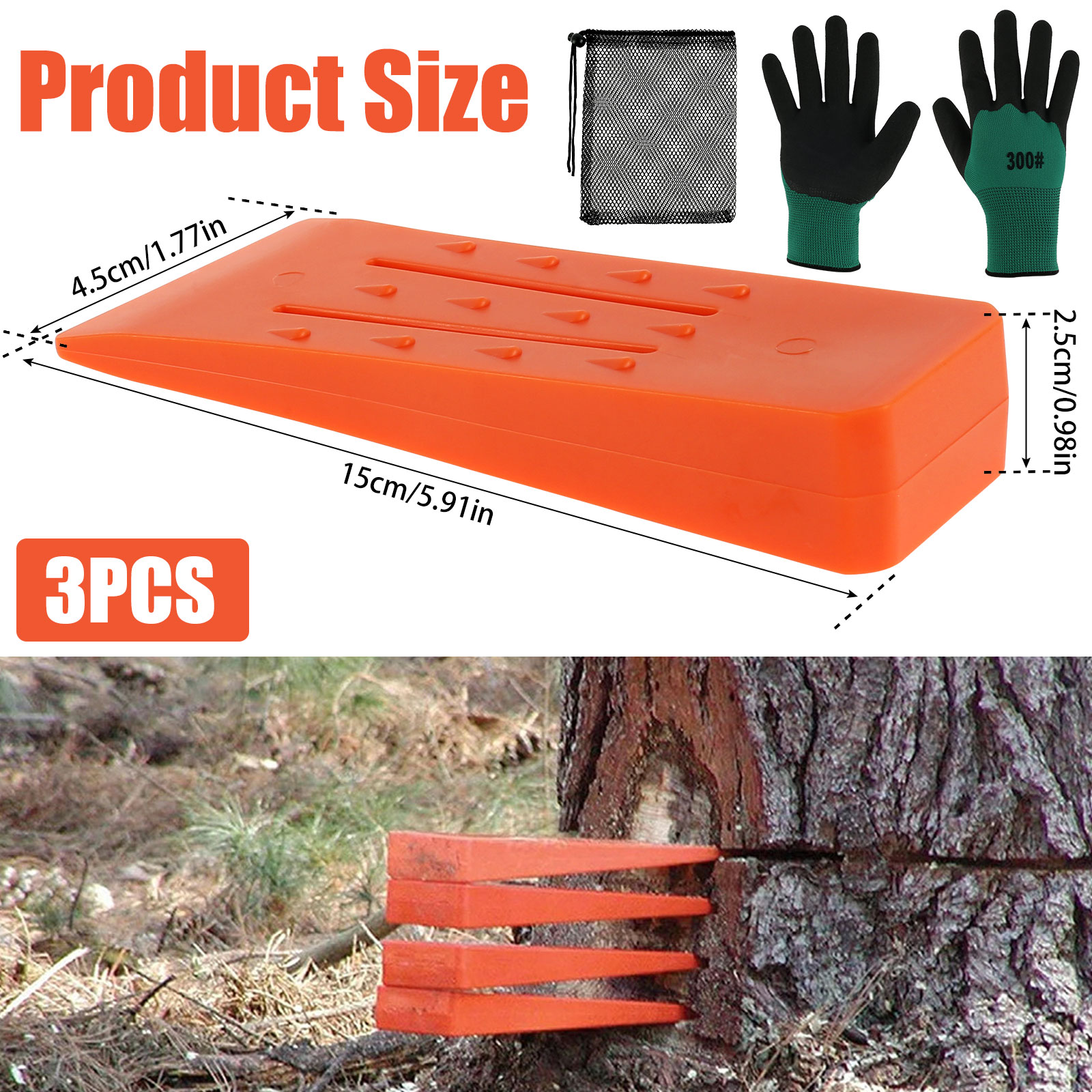 3 szt. Kliny do cięcia drzew t – Woodworking Gloves recenzja i cena