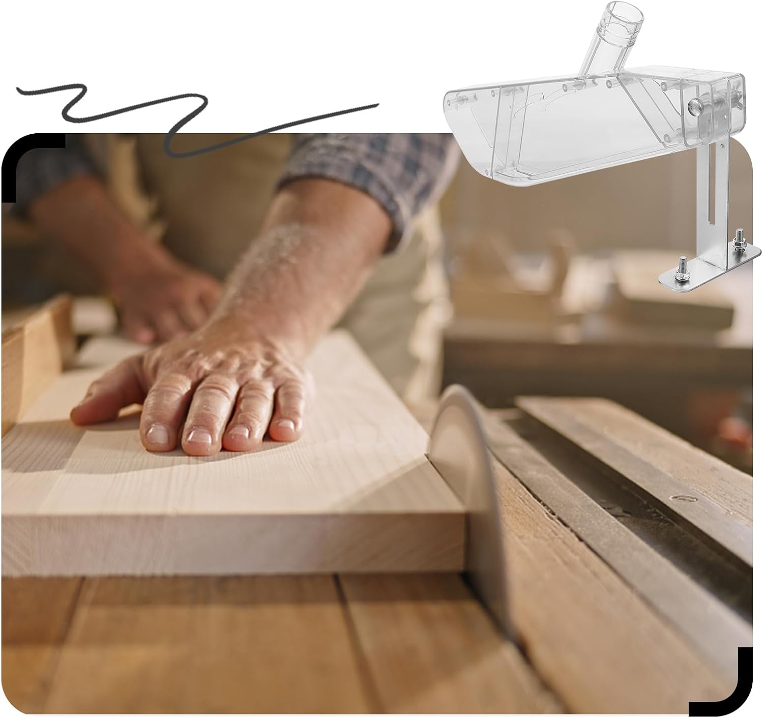 Przezroczysta osłona przeciwpy – Woodworking Vacuum System recenzja i cena